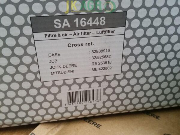 RE253518 Filtr Powietrza zam.SA16448 SC90166 AF26656