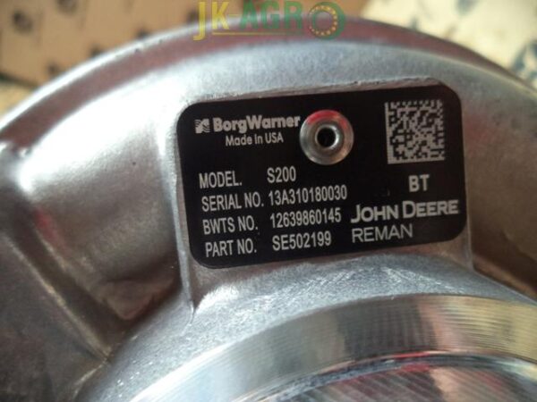 SE502199 RE535244 RE530652 Turbosprężarka część mechaniczna