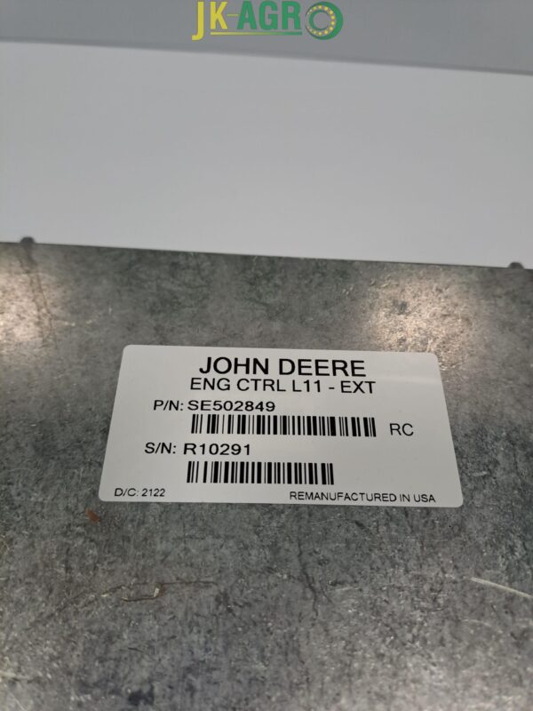 SE502849 SE502848 Sterownik ECU Reman or. RE508774,RE522510,RE522509